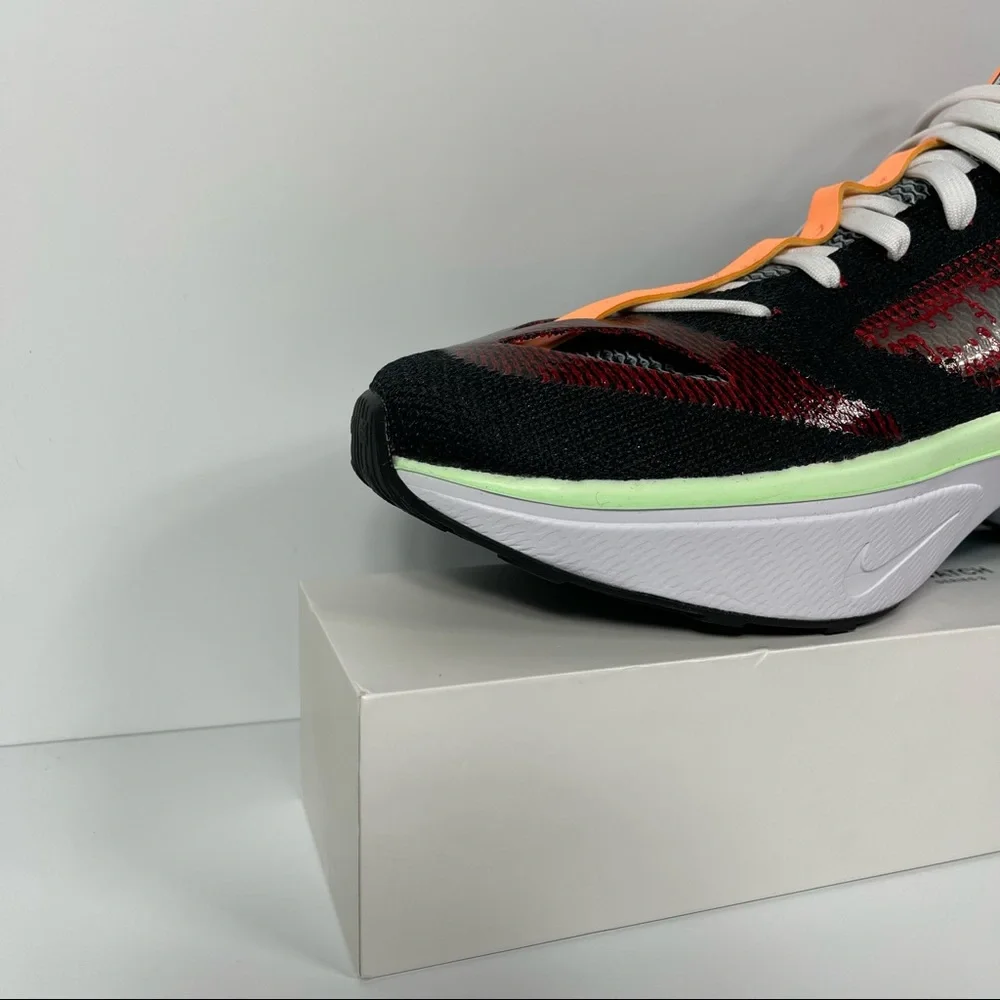 NIKE N110 D/MS/X DIMSIX FLYKNIT MENS RUNNING SHOES SIZE 10 BLACK BLUE RED NEW - Picture 6 of 10